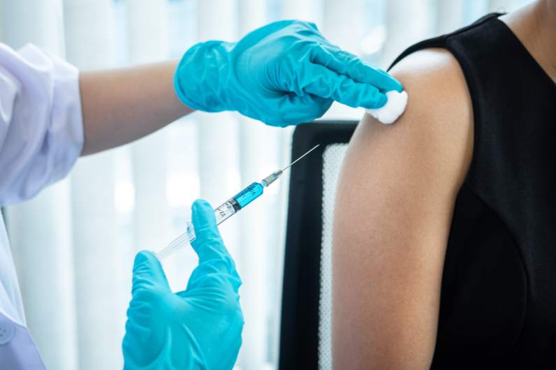 Patient Admistering Injection